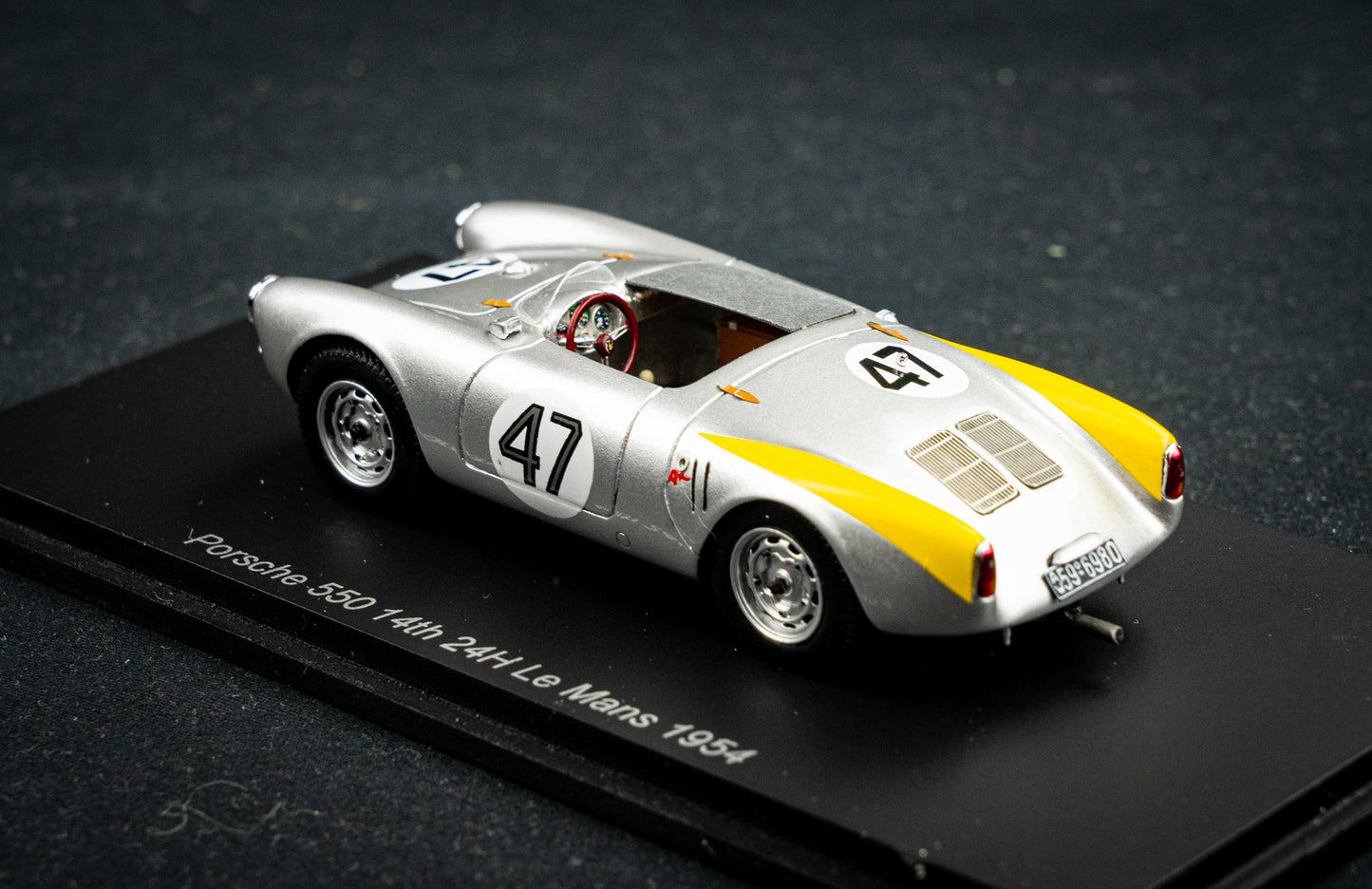 Porsche 550 #47 Arkus-Duntov / Olivier 14th 24h LeMans 1954 Spark 1:43