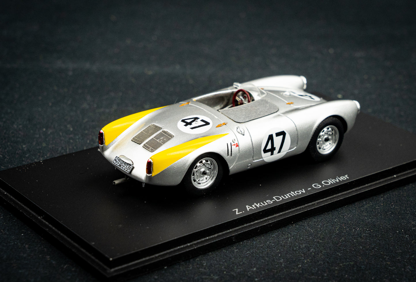Porsche 550 #47 Arkus-Duntov / Olivier 14th 24h LeMans 1954 Spark 1:43