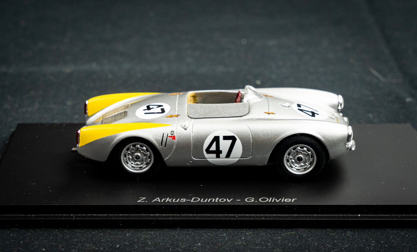 Porsche 550 #47 Arkus-Duntov / Olivier 14th 24h LeMans 1954 Spark 1:43