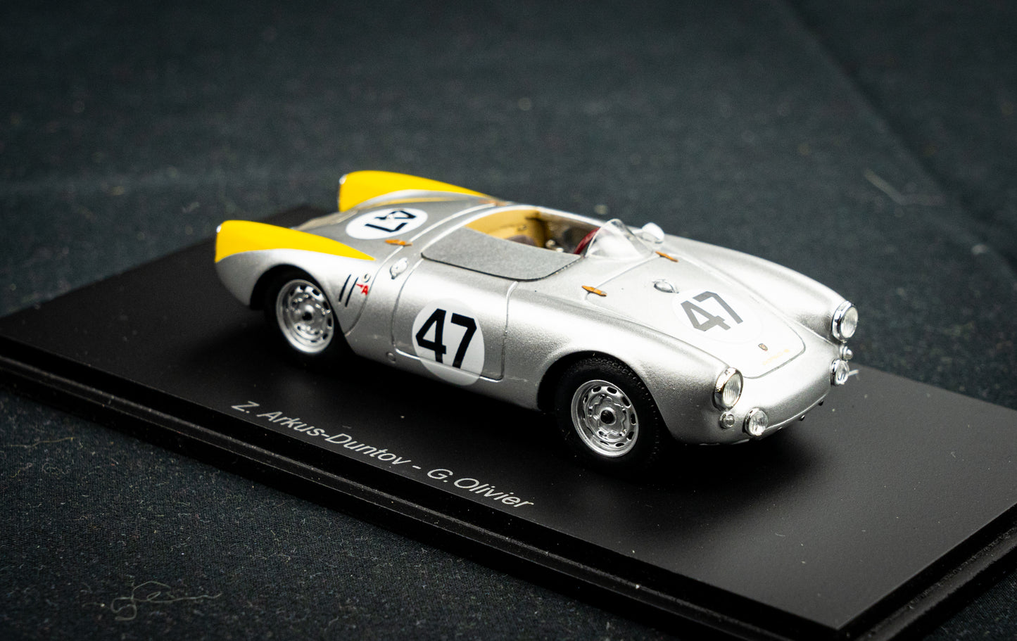 Porsche 550 #47 Arkus-Duntov / Olivier 14th 24h LeMans 1954 Spark 1:43