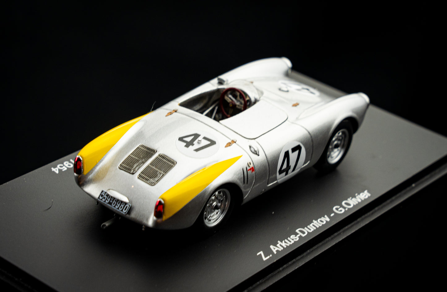 Porsche 550 #47 Arkus-Duntov / Olivier 14th 24h LeMans 1954 Spark 1:43