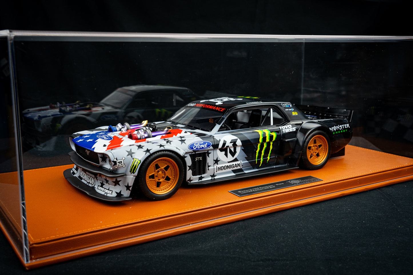 Ken Block Ford Mustang Hoonigan #43 "Stars & Stripes" V2 Baujahr 1965 lim. 1/250 pcs. 1:12