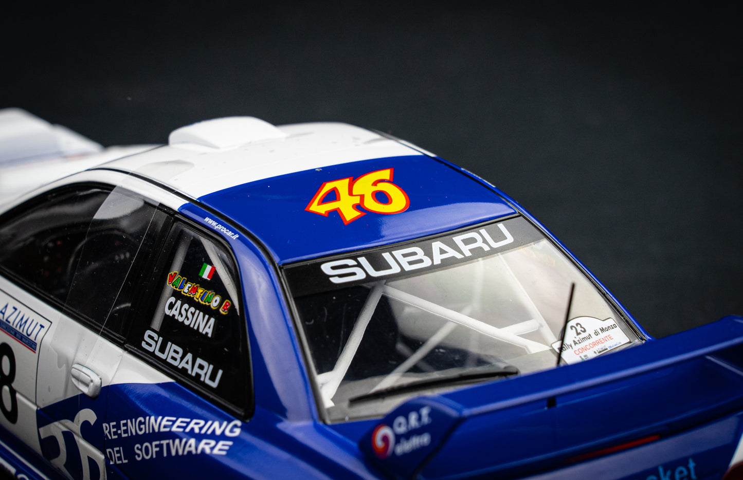 Subaru Impreza WRC S5 #8 V. Rossi / C. Cassina Rallye Azimut Monza 2000 - Solido 1:18