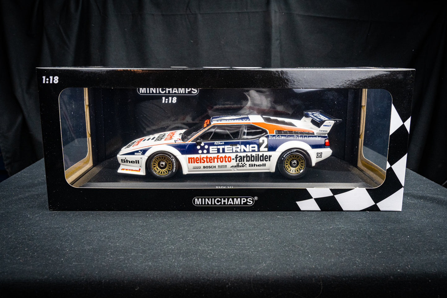 BMW M1 #2 H.J. Stuck lim. 300 pcs. Team Schnitzer - Sieger DRT Zolder 1982 - Minichamps 1:18