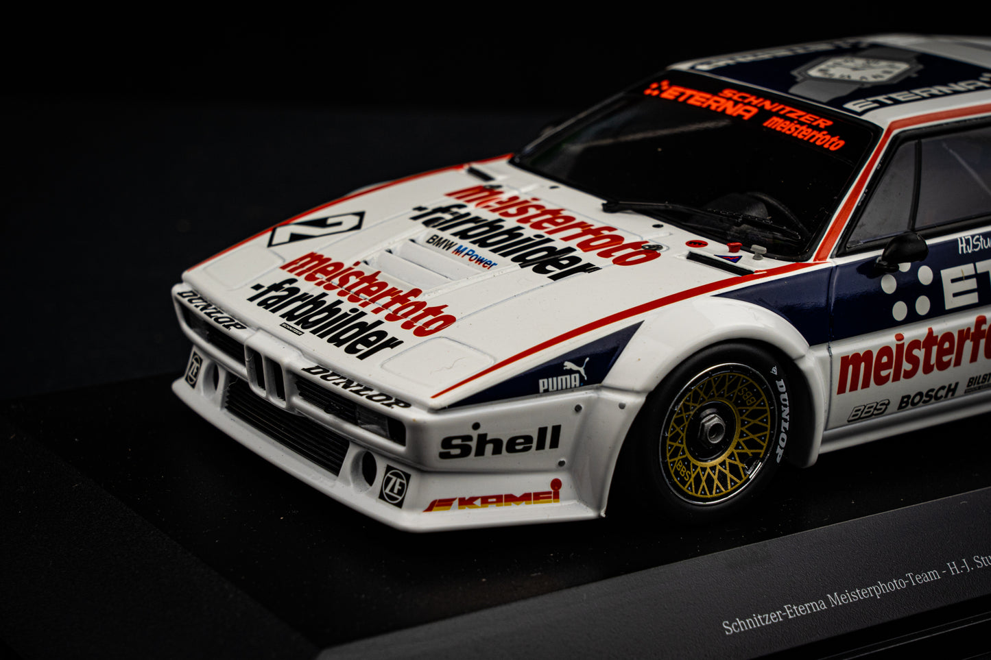 BMW M1 #2 H.J. Stuck lim. 300 pcs. Team Schnitzer - Sieger DRT Zolder 1982 - Minichamps 1:18