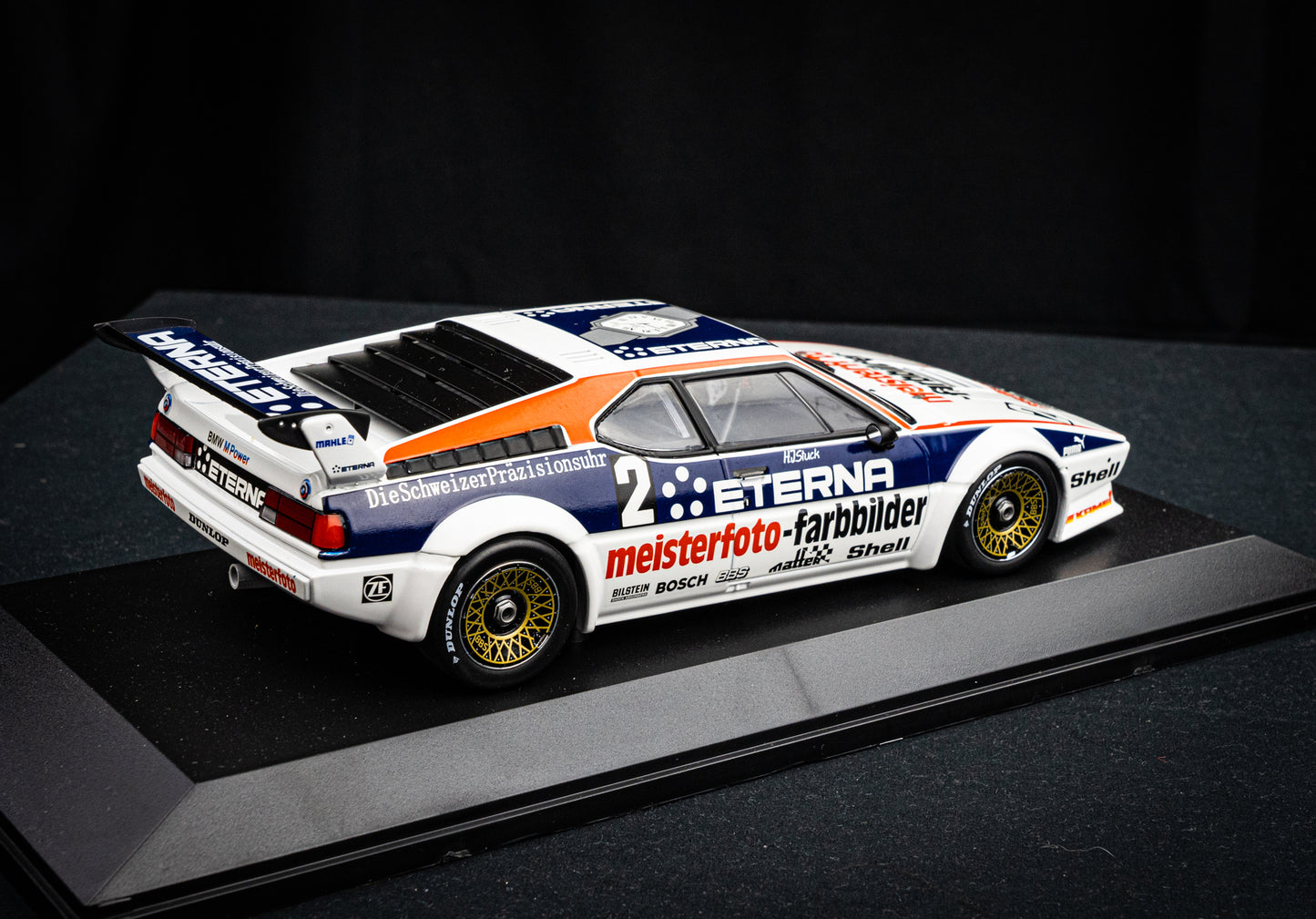 BMW M1 #2 H.J. Stuck lim. 300 pcs. Team Schnitzer - Sieger DRT Zolder 1982 - Minichamps 1:18