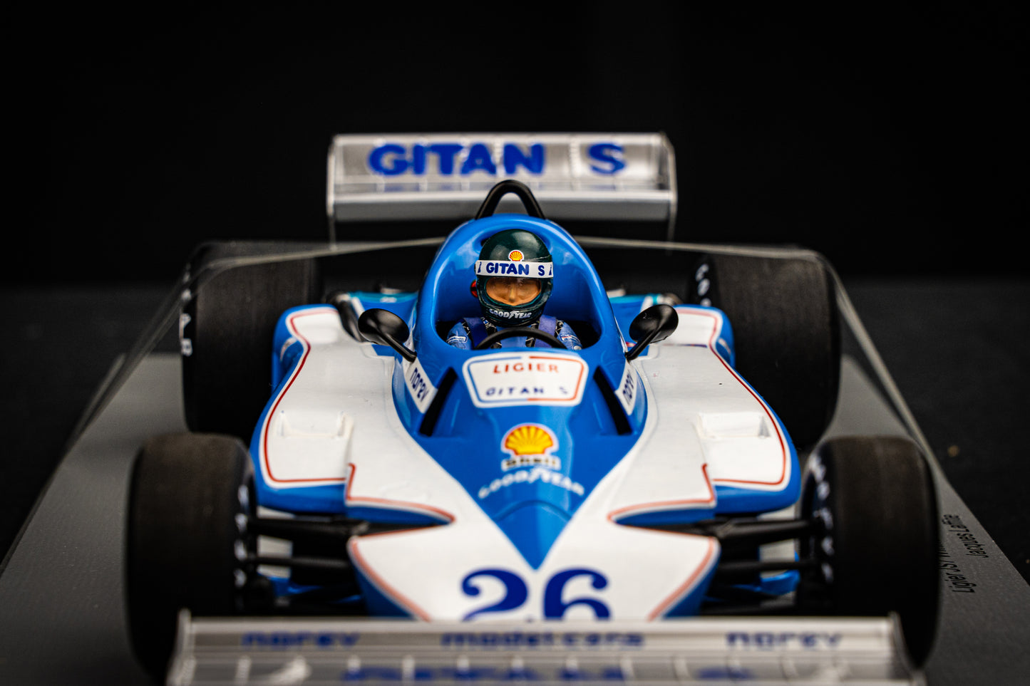 Ligier JS7 #26 Jacques Laffite - Sieger GP Schweden 1977, Spark 1:18