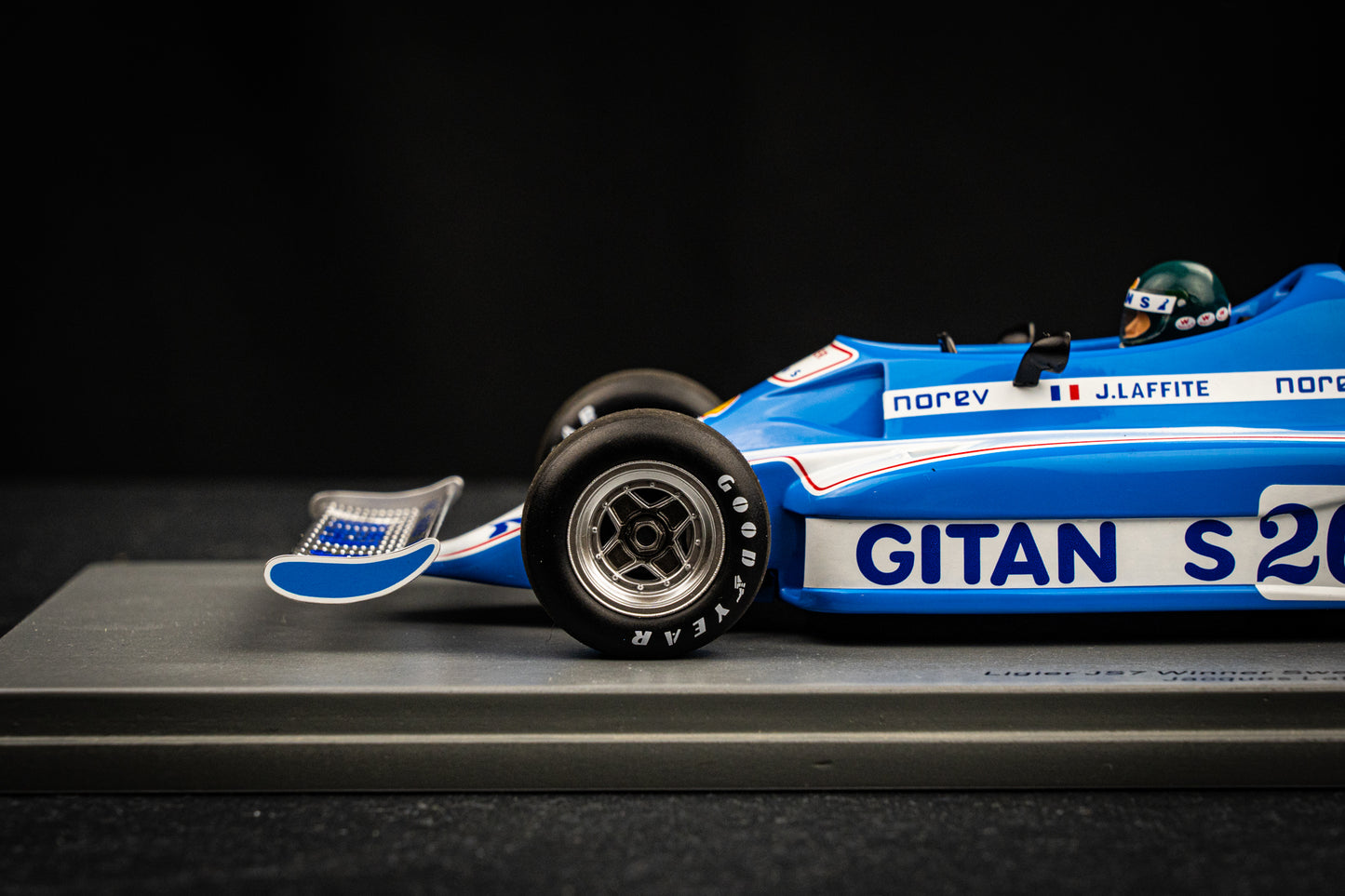 Ligier JS7 #26 Jacques Laffite - Sieger GP Schweden 1977, Spark 1:18