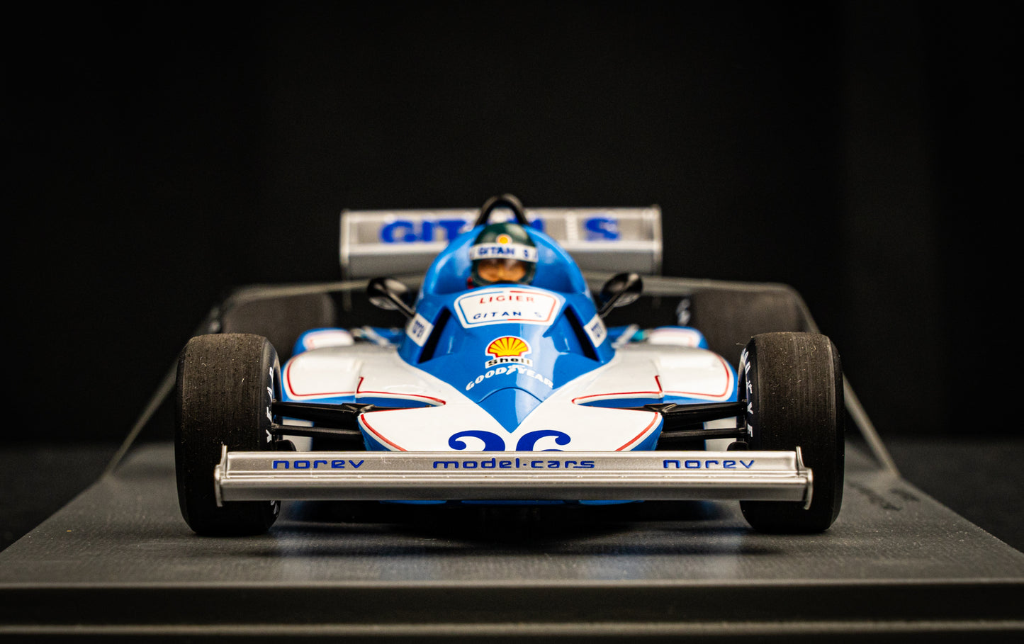 Ligier JS7 #26 Jacques Laffite - Sieger GP Schweden 1977, Spark 1:18