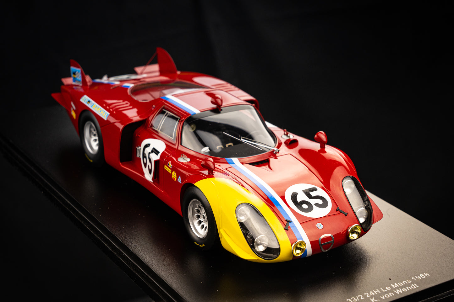 Alfa Romeo 33/2 #65 Trosch / von Wendt - 24h LeMans 1968, Spark 1:18