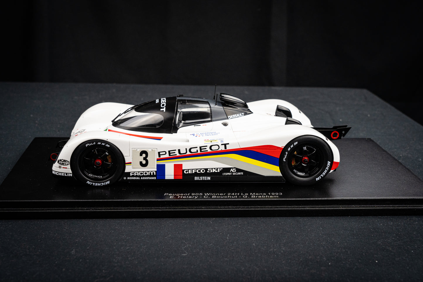 Peugeot 905 #3 Brabham / Bouchut / Helary - Sieger 24h LeMans 1993, Spark 1:18