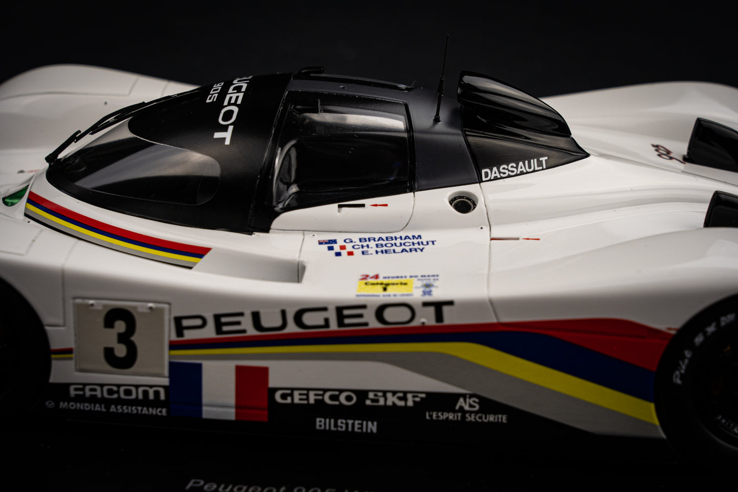 Peugeot 905 #3 Brabham / Bouchut / Helary - Sieger 24h LeMans 1993, Spark 1:18