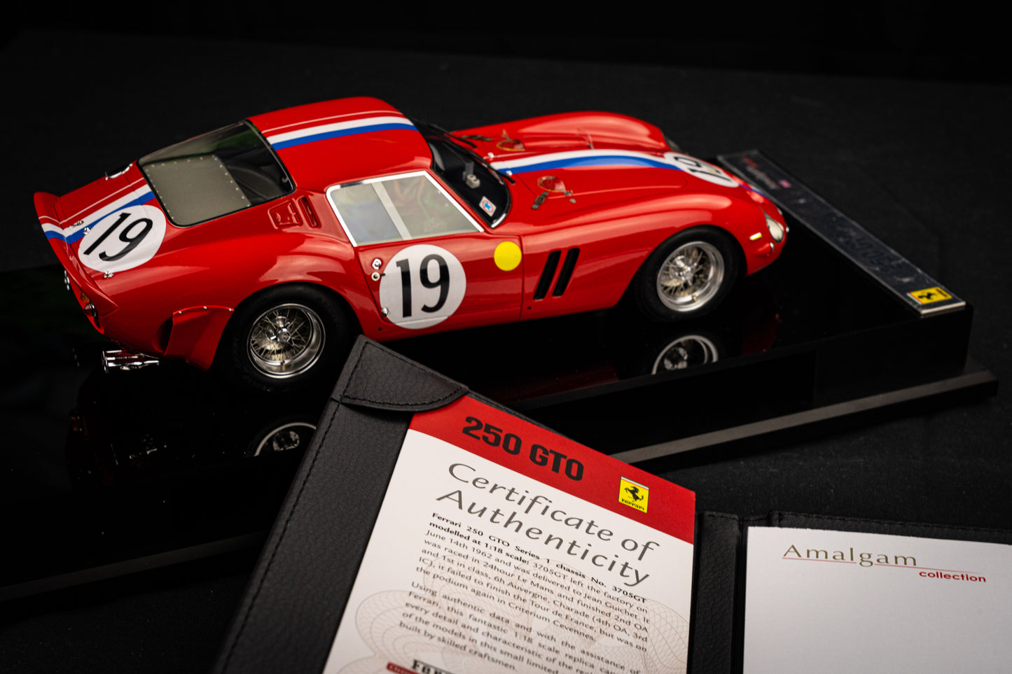 Ferrari 250GTO #19 P. Noblet / J. Guichet - Sieger 24h LeMans 1962 Amalgam 1:18