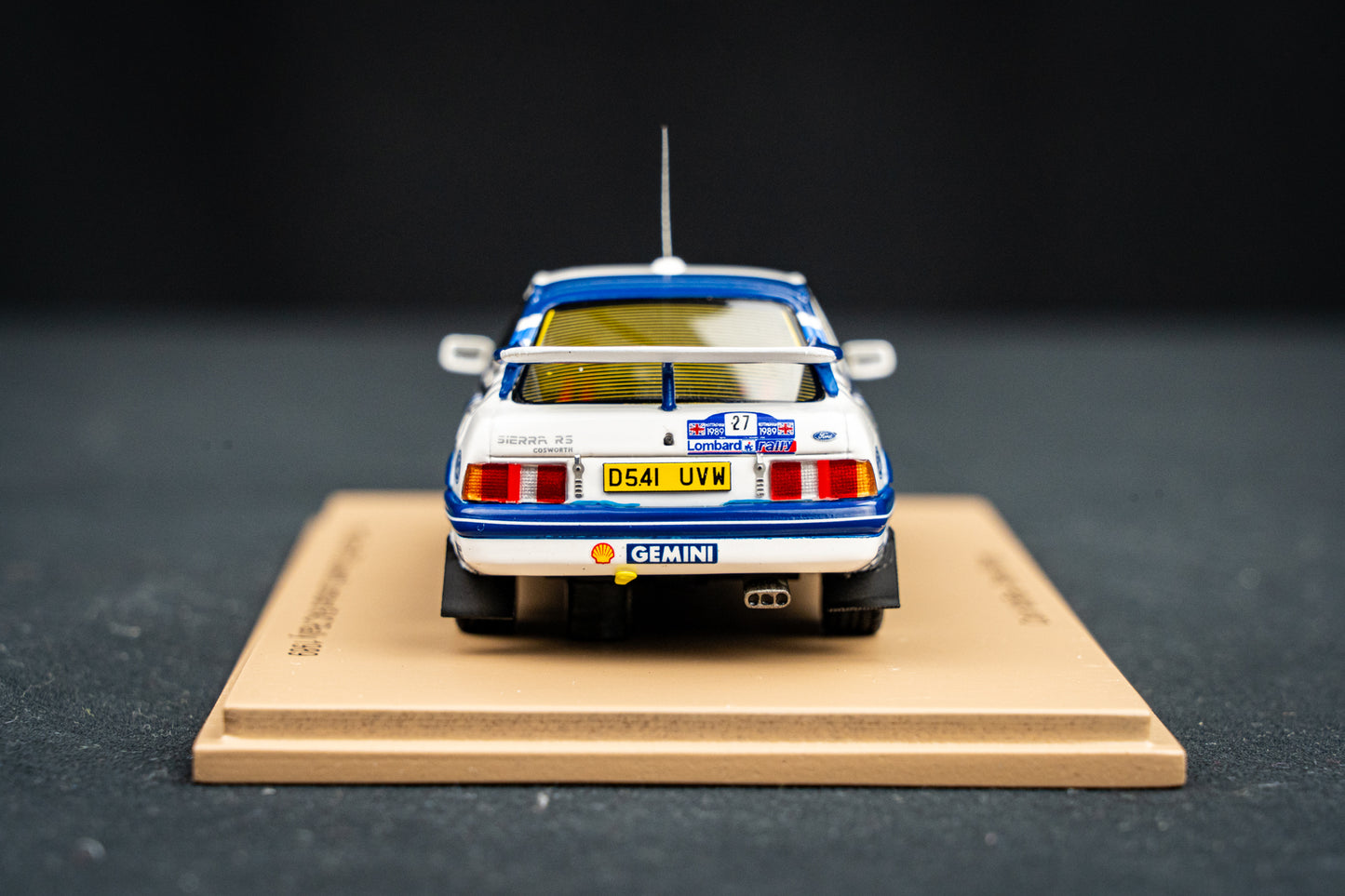 Ford Sierra RS Cosworth #27 C. McRae / D. Ringer RAC Rallye 89 1:43 Spark