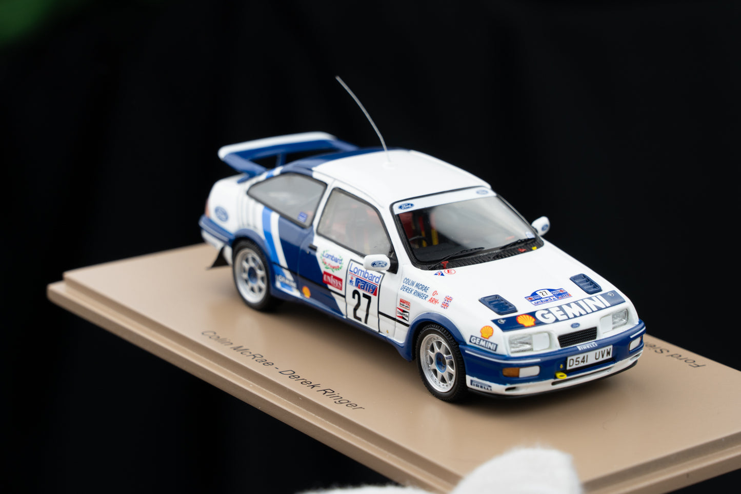 Ford Sierra RS Cosworth #27 C. McRae / D. Ringer RAC Rallye 89 1:43 Spark