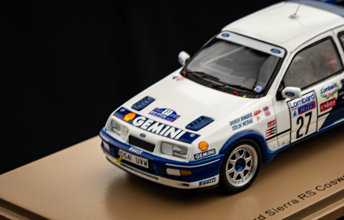 Ford Sierra RS Cosworth #27 C. McRae / D. Ringer RAC Rallye 89 1:43 Spark