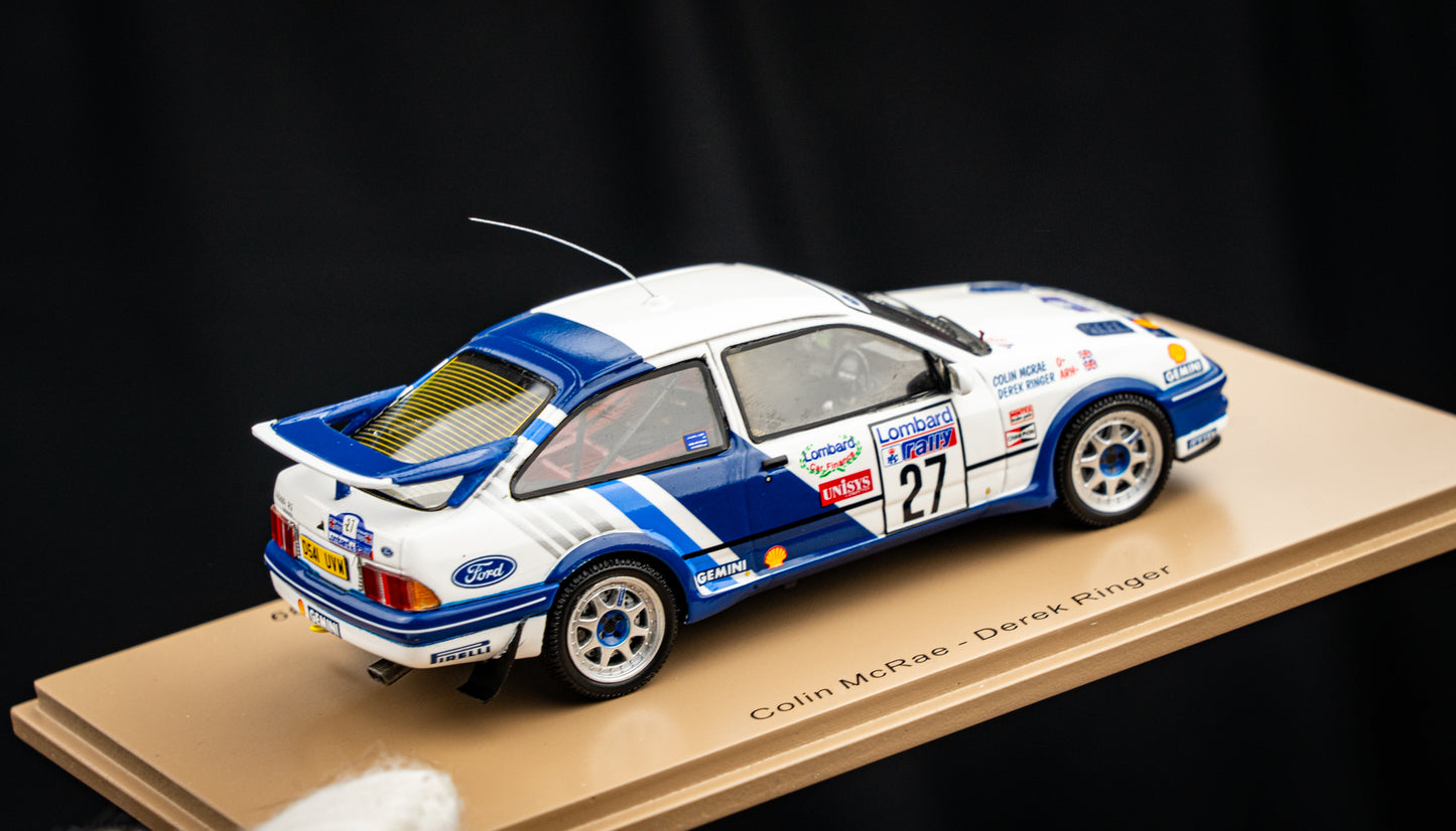 Ford Sierra RS Cosworth #27 C. McRae / D. Ringer RAC Rallye 89 1:43 Spark