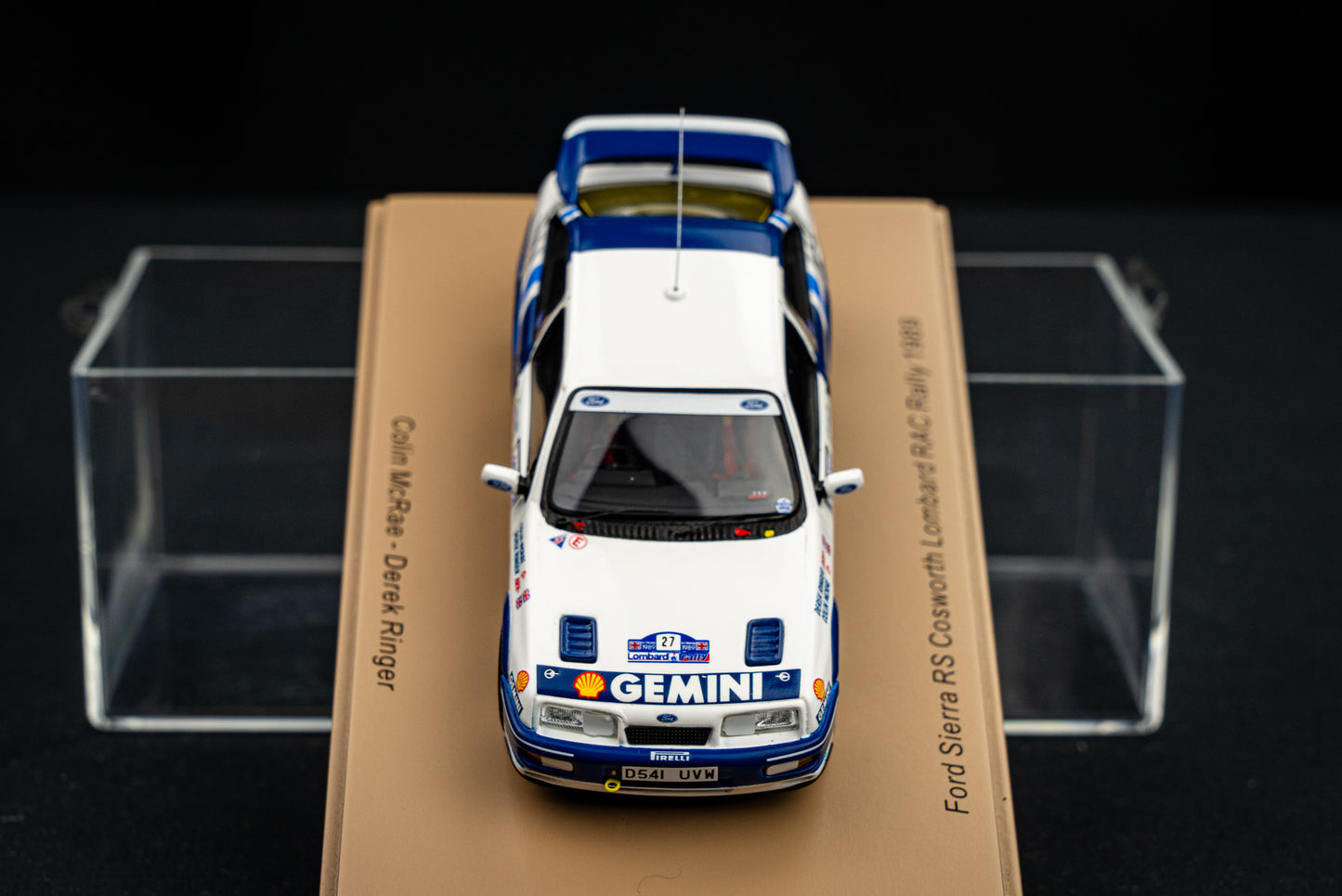 Ford Sierra RS Cosworth #27 C. McRae / D. Ringer RAC Rallye 89 1:43 Spark