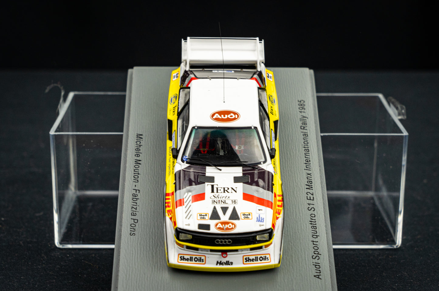 Audi Sport quattro S1 E2 #1 M. Mouton / F. Pons Manx International Rallye 1985 - Spark 1:43