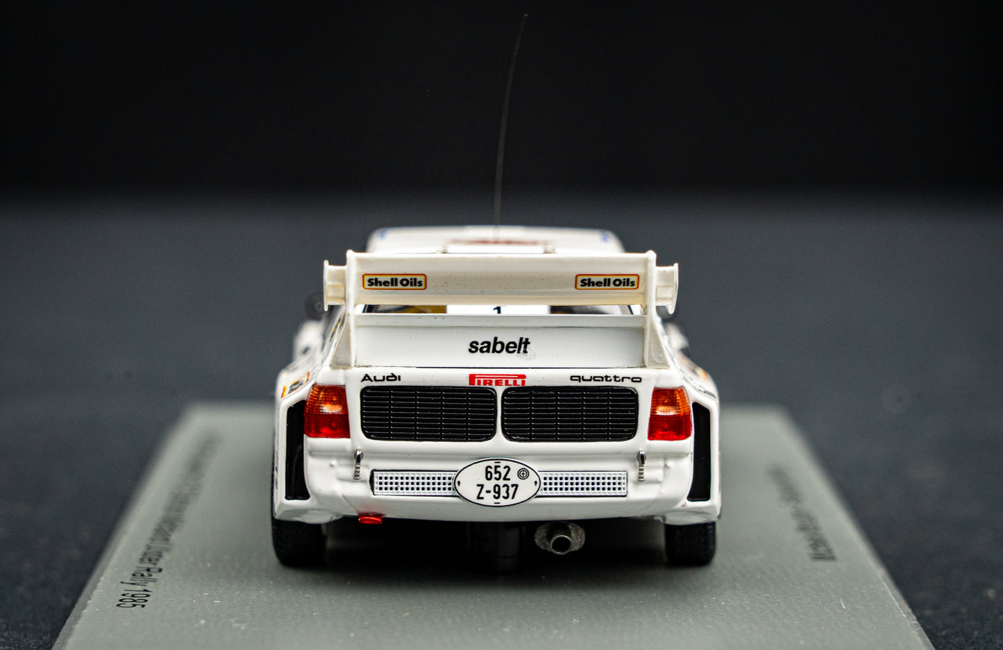 Audi Sport quattro S1 E2 #1 M. Mouton / F. Pons Ulster Rallye 1985 - Spark 1:43