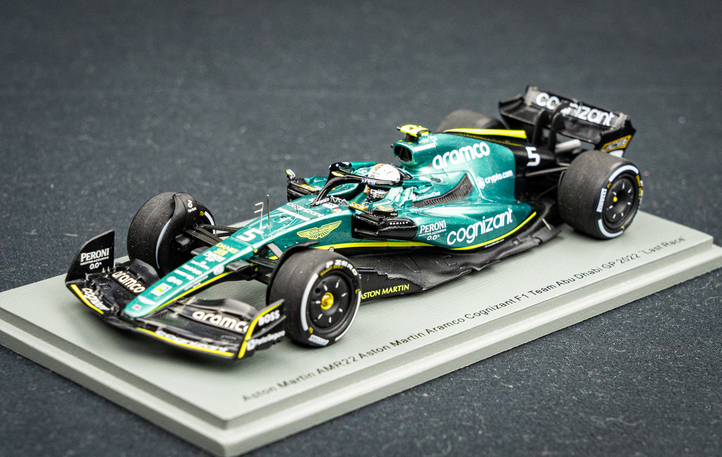 Sebastian Vettel Aston Martin #5 Last Race GP Abu Dhabi 2022 - Spark 1:43