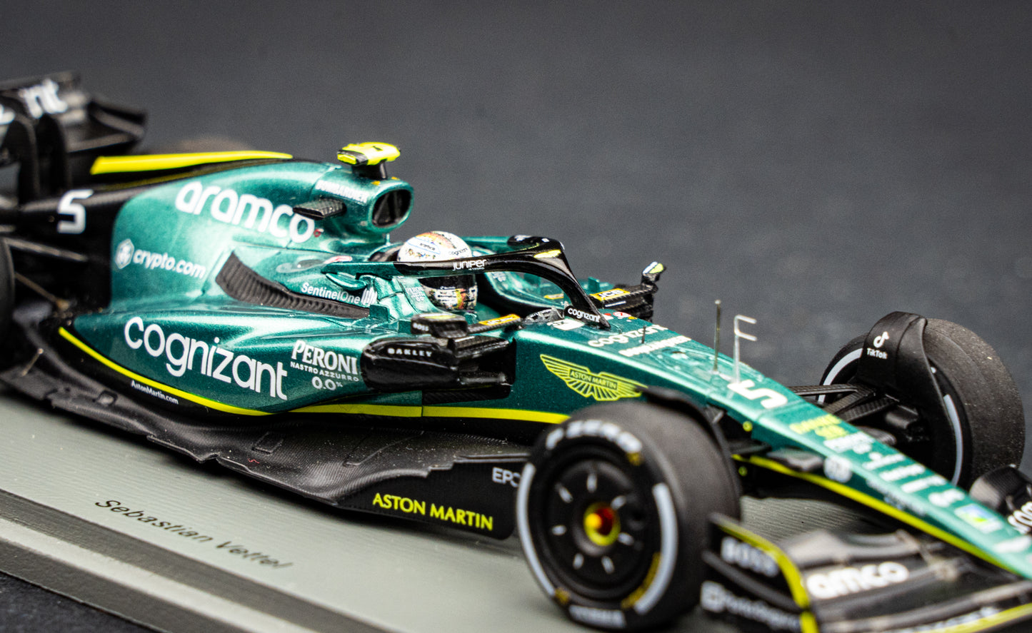 Sebastian Vettel Aston Martin #5 Last Race GP Abu Dhabi 2022 - Spark 1:43