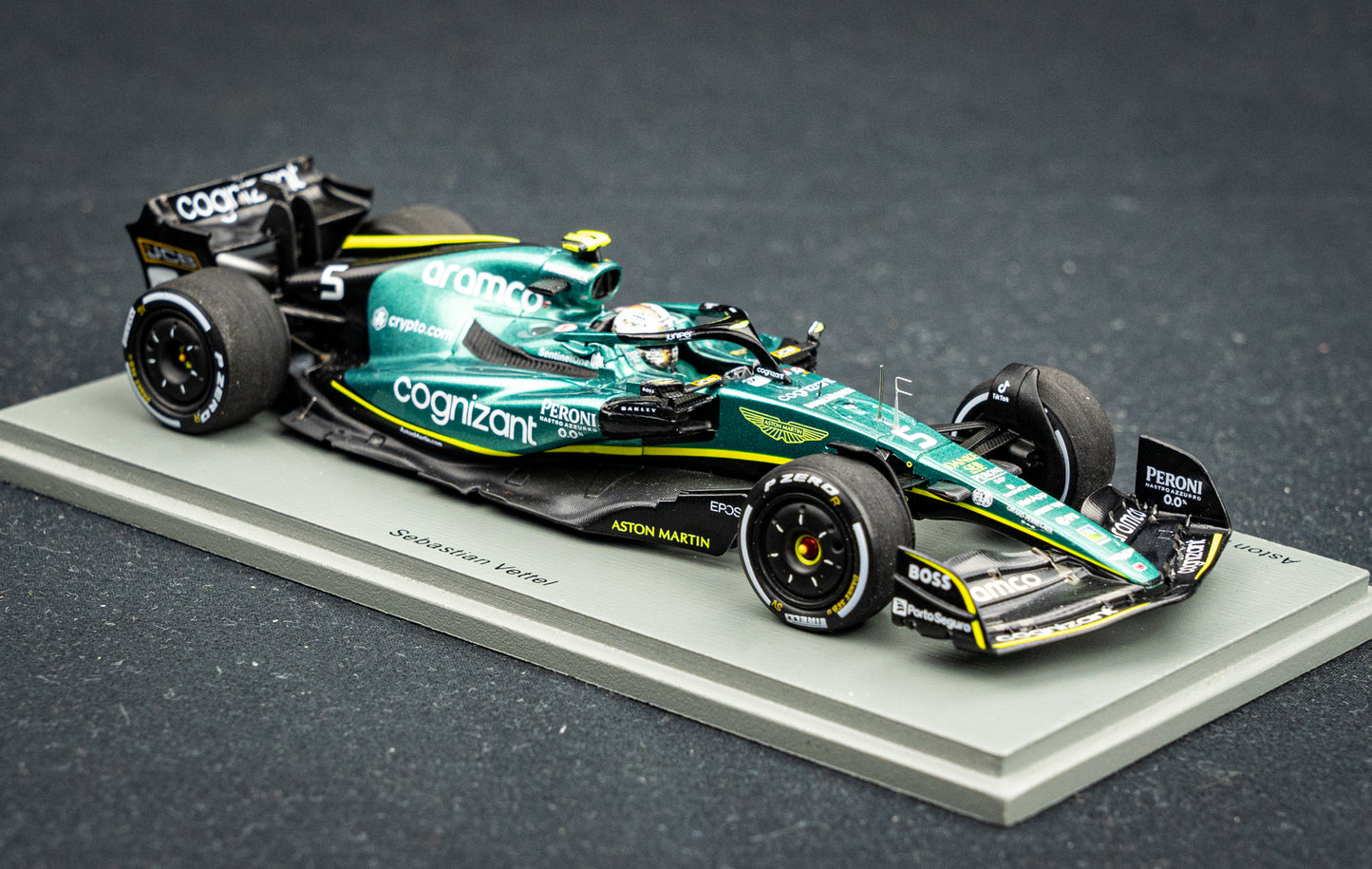Sebastian Vettel Aston Martin #5 Last Race GP Abu Dhabi 2022 - Spark 1:43