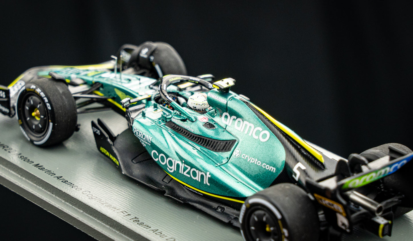 Sebastian Vettel Aston Martin #5 Last Race GP Abu Dhabi 2022 - Spark 1:43