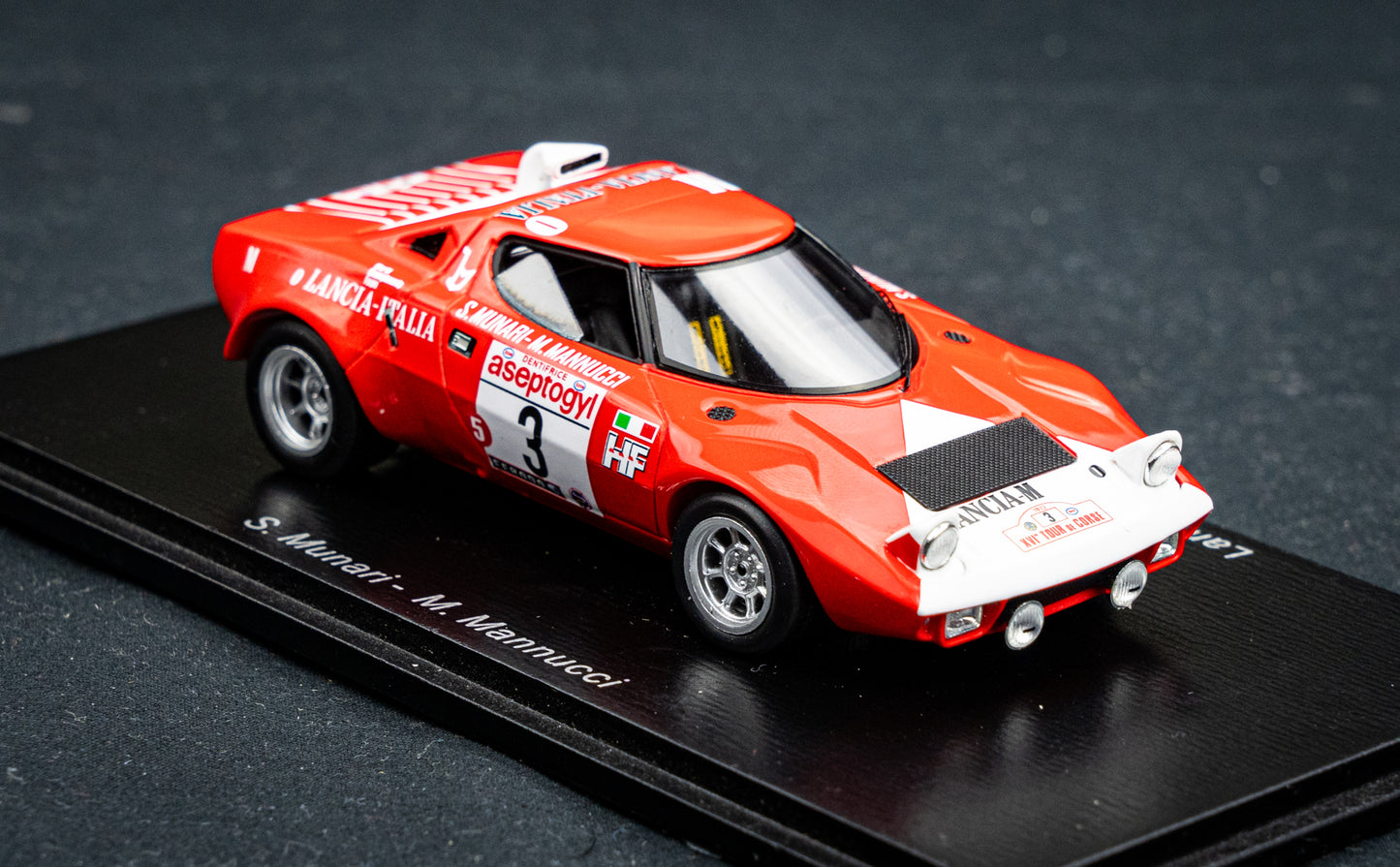 Lancia Stratos HF #3 S. Munari / M. Mannucci - Tour de Corse 1972 - Spark 1:43