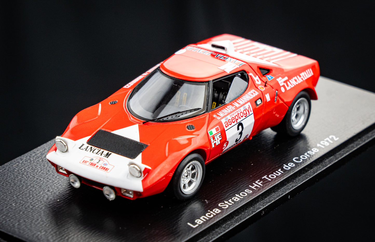 Lancia Stratos HF #3 S. Munari / M. Mannucci - Tour de Corse 1972 - Spark 1:43