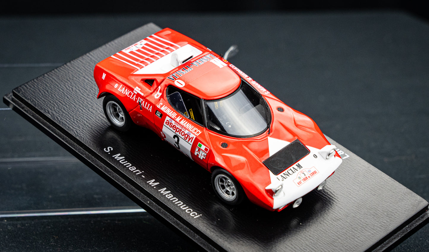 Lancia Stratos HF #3 S. Munari / M. Mannucci - Tour de Corse 1972 - Spark 1:43