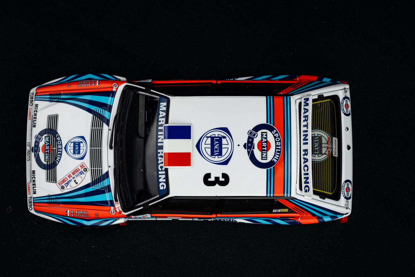 Lancia Delta HF Integrale Evo #3 D. Auriol / B. Occelli Tour de Corse 1992 - Kyosho 1:18