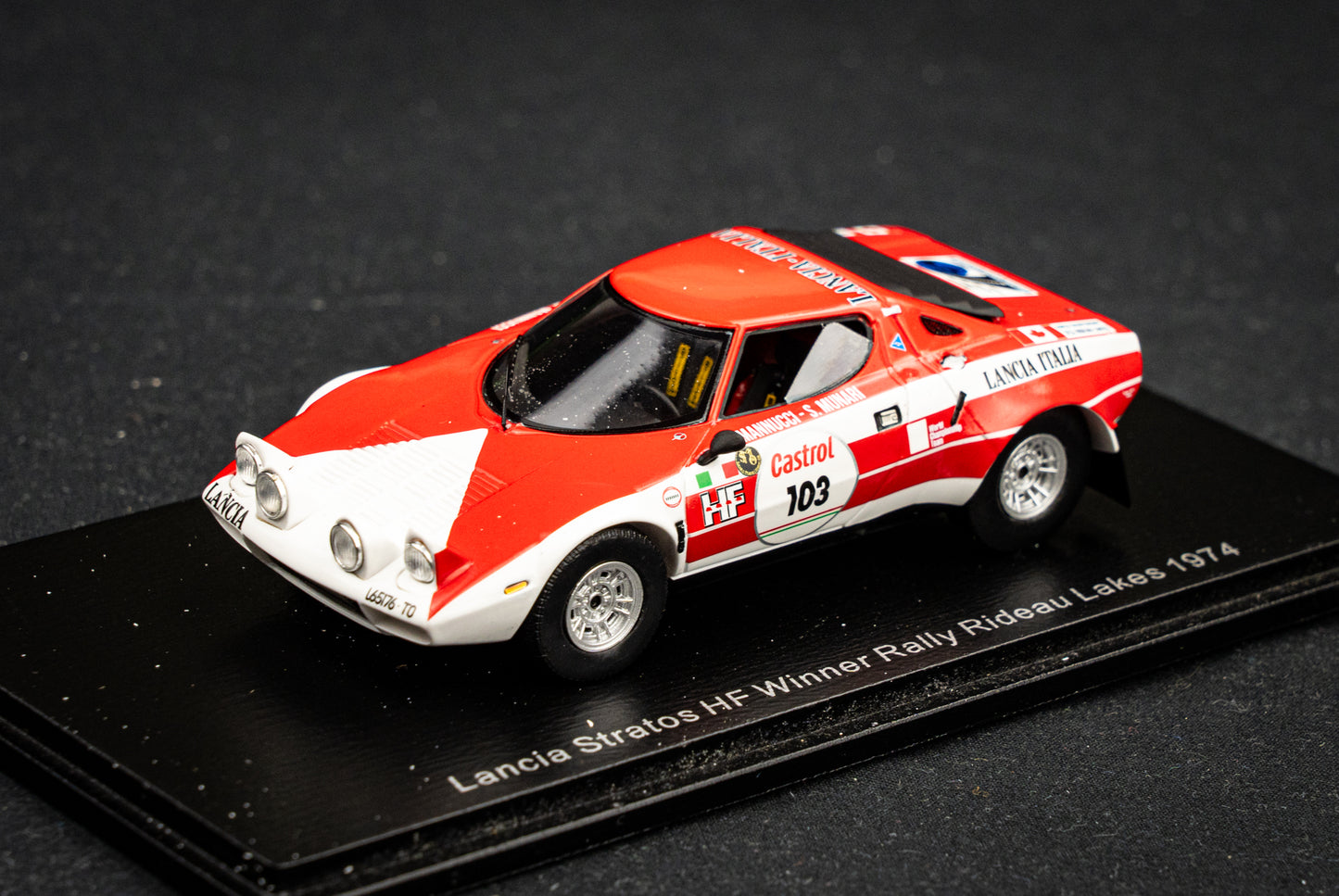 Lancia Stratos HF #103 S. Munari / M. Mannucci - Winner Rallye Rideau Lakes 1974 - Spark 1:43