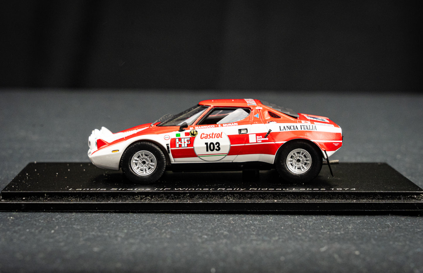 Lancia Stratos HF #103 S. Munari / M. Mannucci - Winner Rallye Rideau Lakes 1974 - Spark 1:43