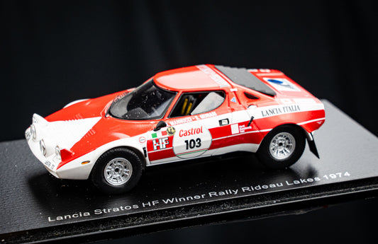 Lancia Stratos HF #103 S. Munari / M. Mannucci - Winner Rallye Rideau Lakes 1974 - Spark 1:43
