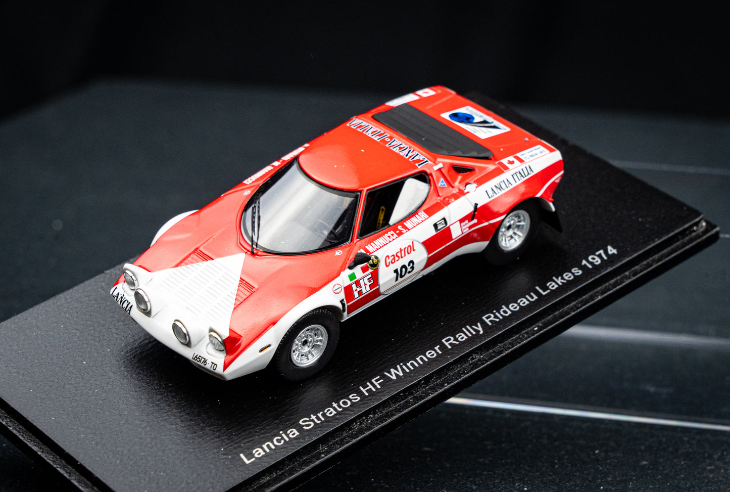 Lancia Stratos HF #103 S. Munari / M. Mannucci - Winner Rallye Rideau Lakes 1974 - Spark 1:43