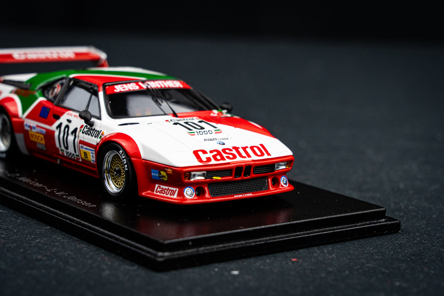 BMW M1 #101 J. Winther / D. Mercer / L-V. Jensen - 24h LeMans 1984 - Spark 1:43