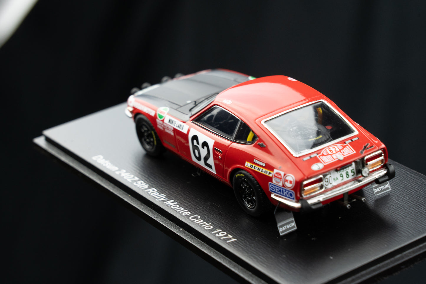 Datsun 240Z #62 Rauno Altonen / Paul Easter - 5th Rallye Monte Carlo 1971 - Spark 1:43