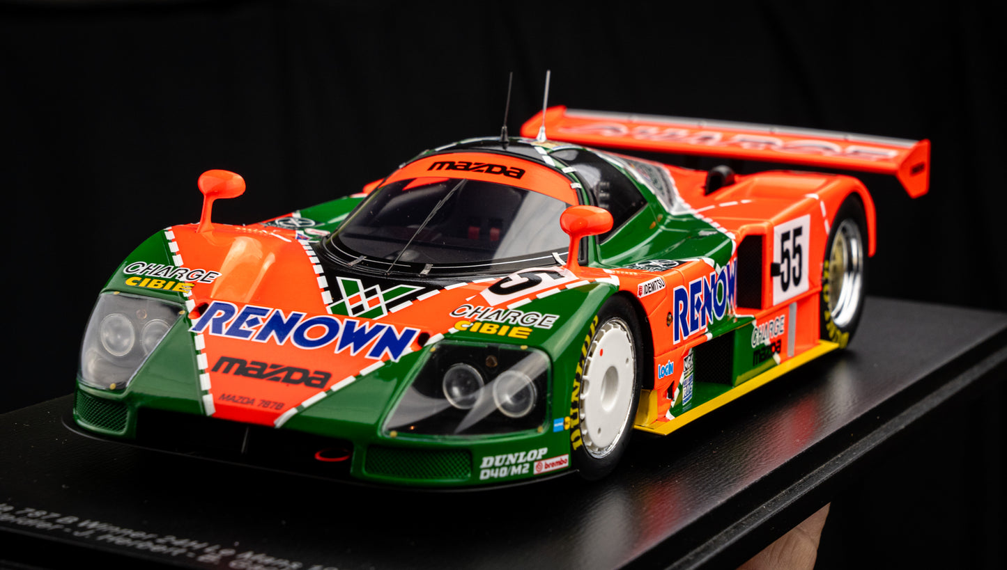 Mazda 787B #55 Winner 24h LeMans 1991 - Weidler / Herbert / Gachot - Spark 1:18