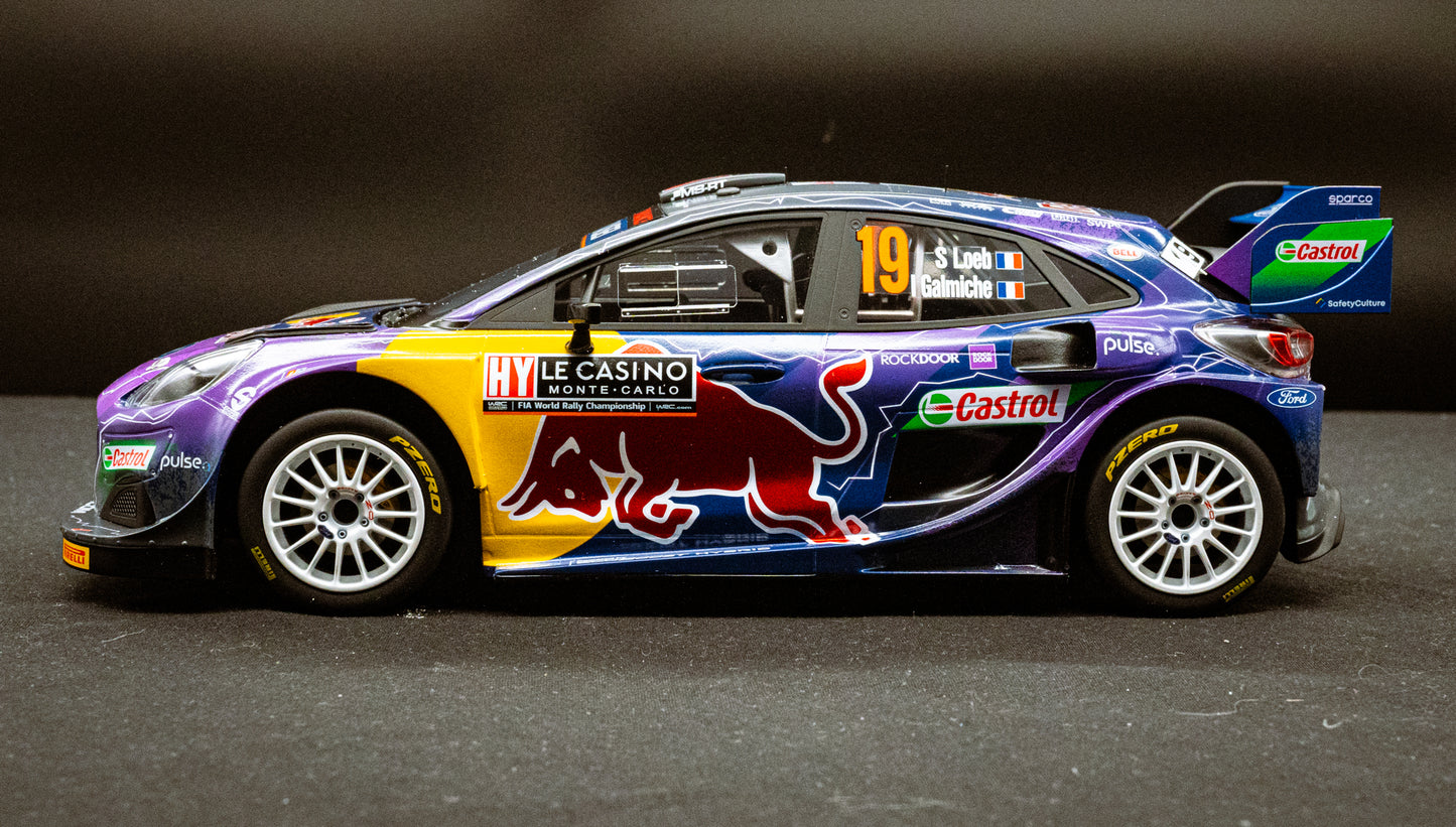 Ford Puma WRC Rallye1 #19 Loeb / Galmiche - Winner Rallye Monte Carlo 2022 - Top Speed 1:18