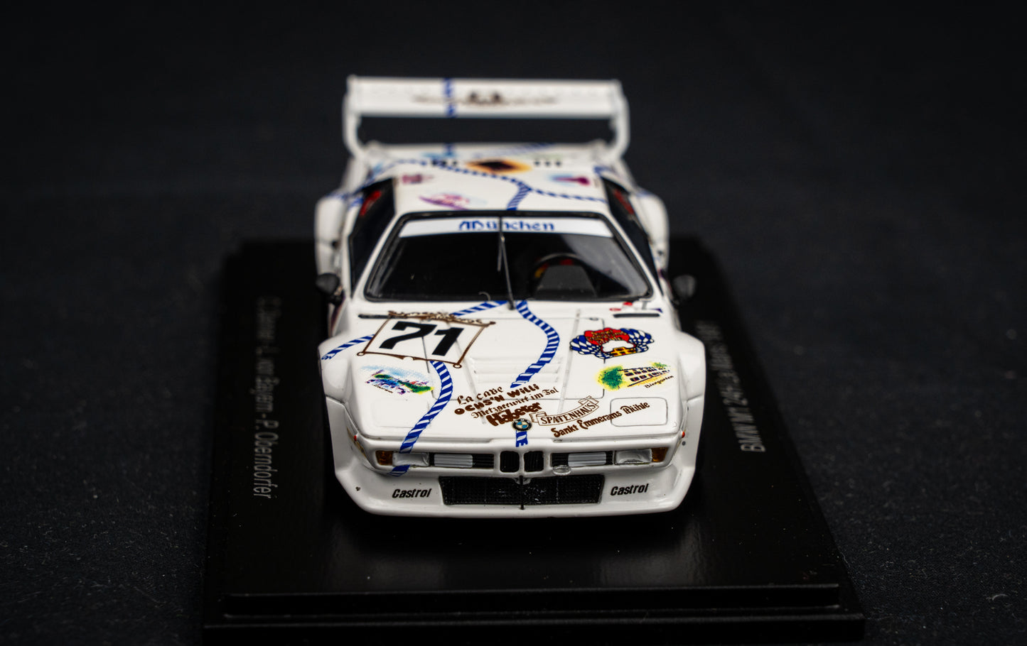 BMW M1 #71 Danner / v. Bayern / Oberndorfer - 24h LeMans 1981 - Spark 1:43