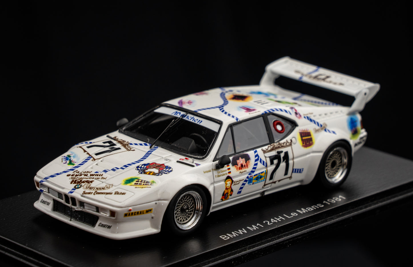 BMW M1 #71 Danner / v. Bayern / Oberndorfer - 24h LeMans 1981 - Spark 1:43