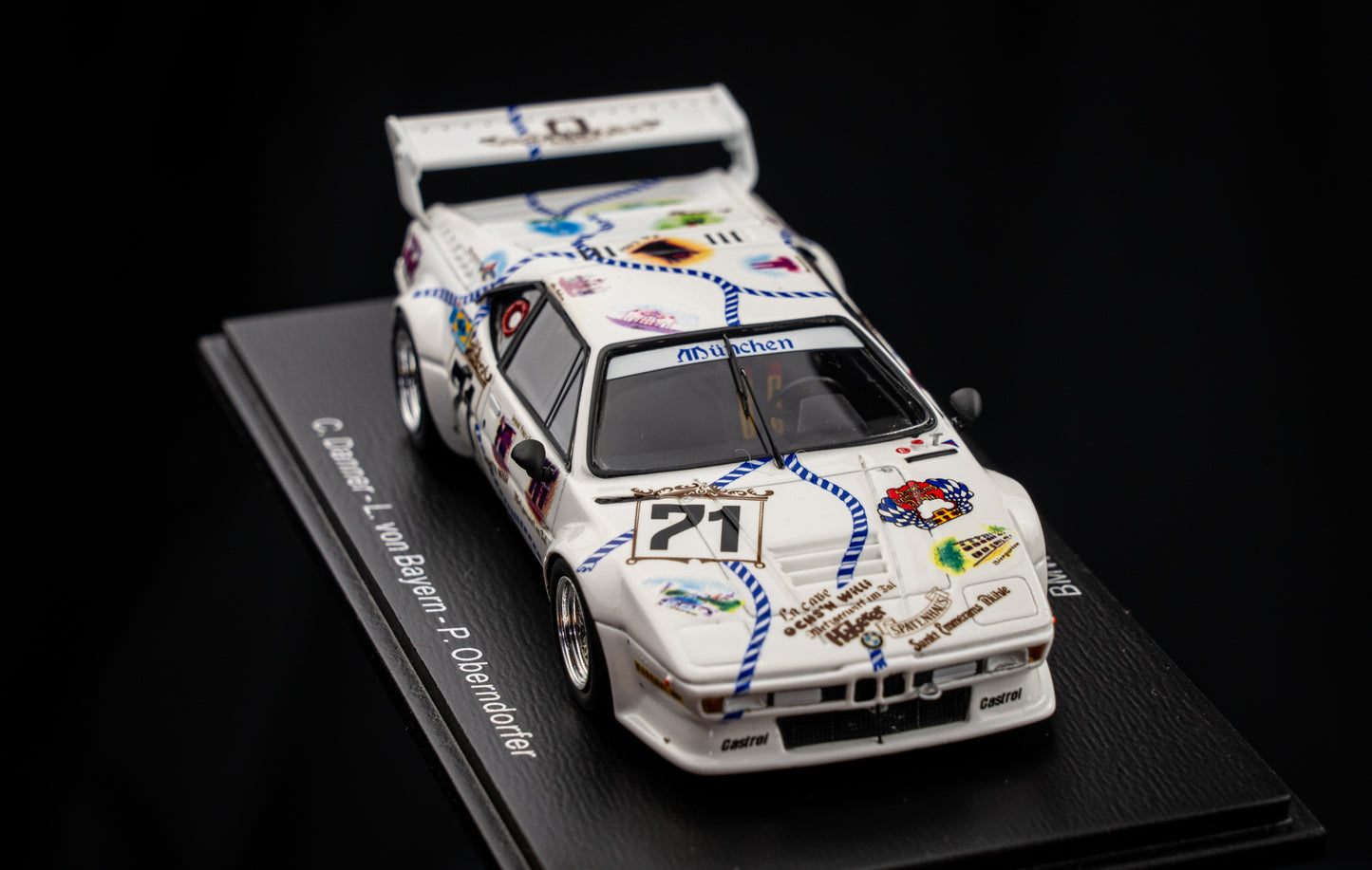 BMW M1 #71 Danner / v. Bayern / Oberndorfer - 24h LeMans 1981 - Spark 1:43