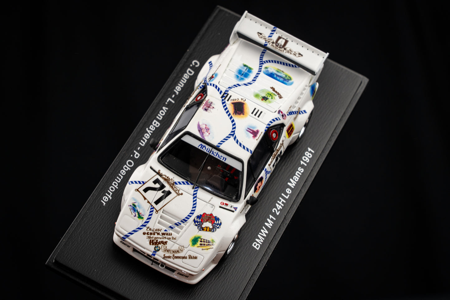 BMW M1 #71 Danner / v. Bayern / Oberndorfer - 24h LeMans 1981 - Spark 1:43