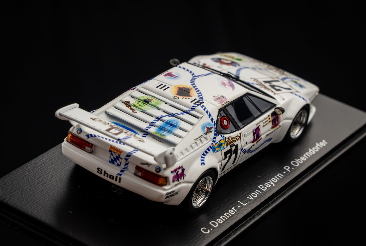 BMW M1 #71 Danner / v. Bayern / Oberndorfer - 24h LeMans 1981 - Spark 1:43