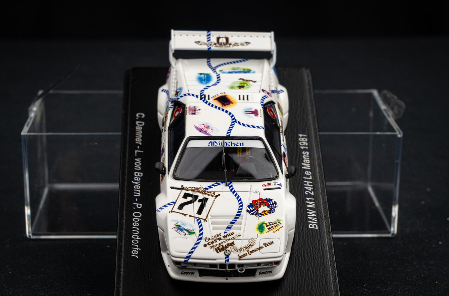 BMW M1 #71 Danner / v. Bayern / Oberndorfer - 24h LeMans 1981 - Spark 1:43