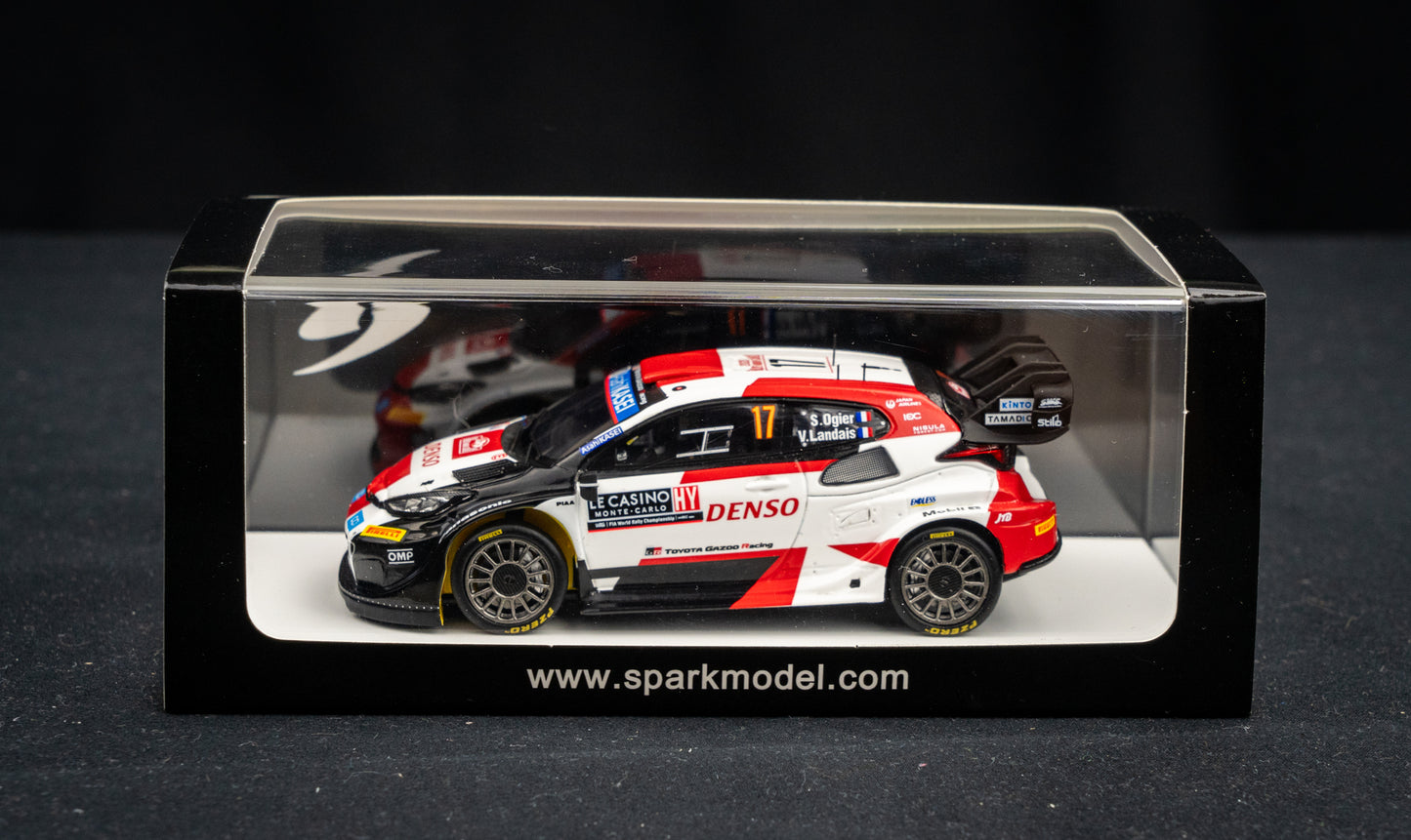 Toyota GR Yaris Rallye1 #17 Ogier / Landais - Winner Rallye Monte Carlo 2023 - Spark 1:43