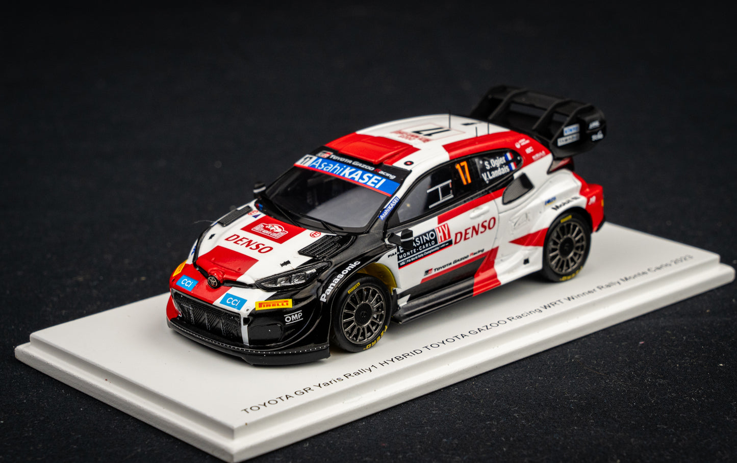 Toyota GR Yaris Rallye1 #17 Ogier / Landais - Winner Rallye Monte Carlo 2023 - Spark 1:43