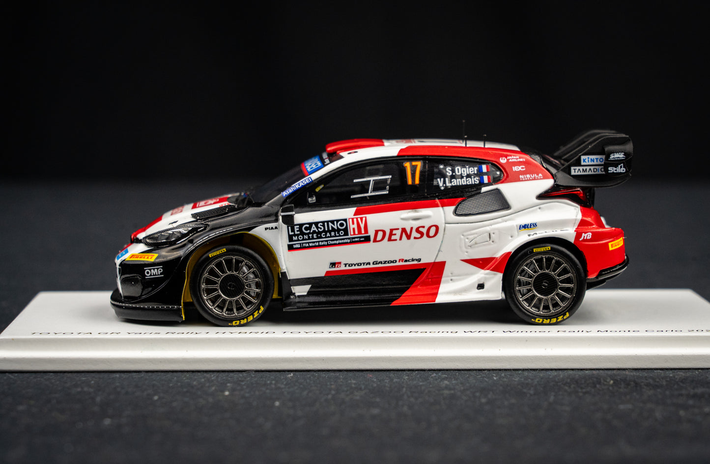 Toyota GR Yaris Rallye1 #17 Ogier / Landais - Winner Rallye Monte Carlo 2023 - Spark 1:43