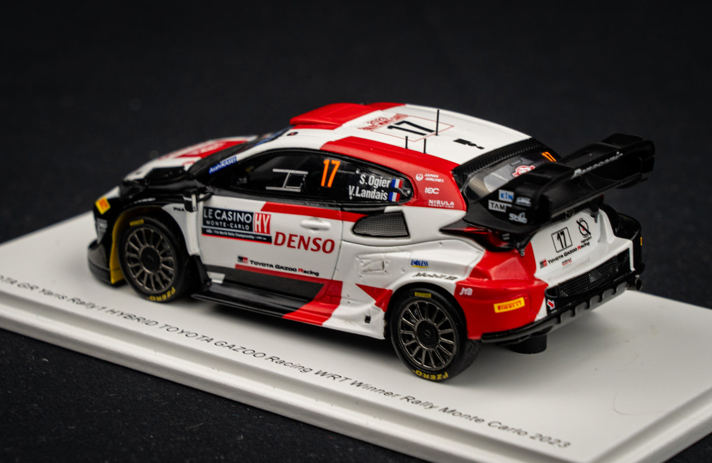 Toyota GR Yaris Rallye1 #17 Ogier / Landais - Winner Rallye Monte Carlo 2023 - Spark 1:43